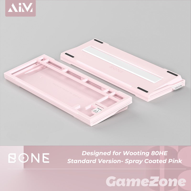 KeyboardMan X GameZone Bone 80 Aluminum Case For Wooting 80HE