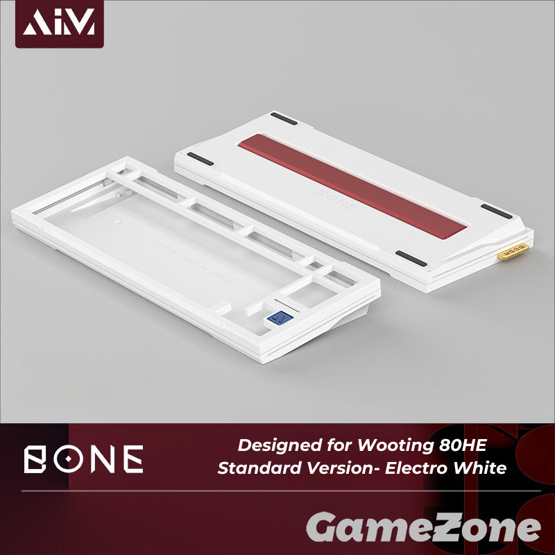 KeyboardMan X GameZone Bone 80 Aluminum Case For Wooting 80HE