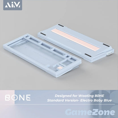 KeyboardMan X GameZone Bone 80 Aluminum Case For Wooting 80HE