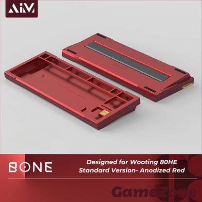 KeyboardMan X GameZone Bone 80 Aluminum Case For Wooting 80HE