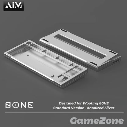 KeyboardMan X GameZone Bone 80 Aluminum Case For Wooting 80HE