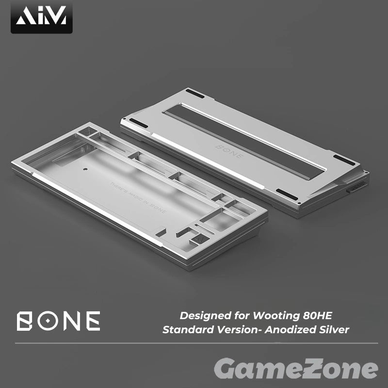 KeyboardMan X GameZone Bone 80 Aluminum Case For Wooting 80HE