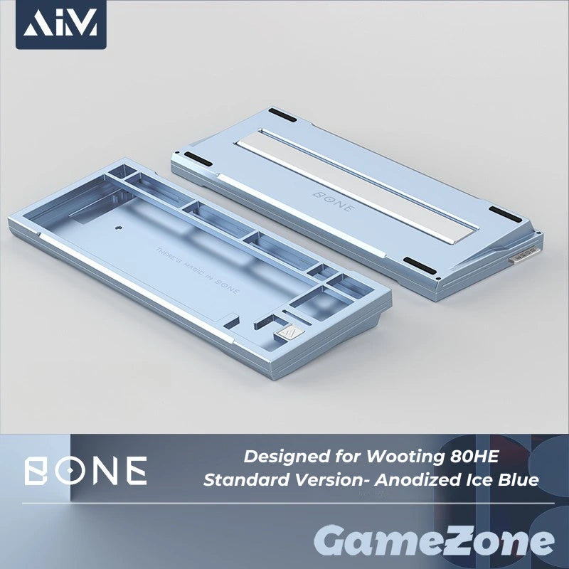 KeyboardMan X GameZone Bone 80 Aluminum Case For Wooting 80HE