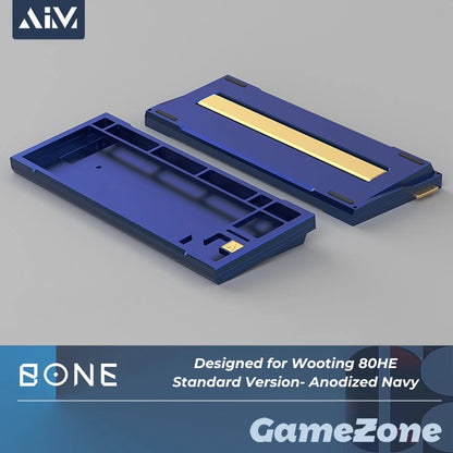 KeyboardMan X GameZone Bone 80 Aluminum Case For Wooting 80HE