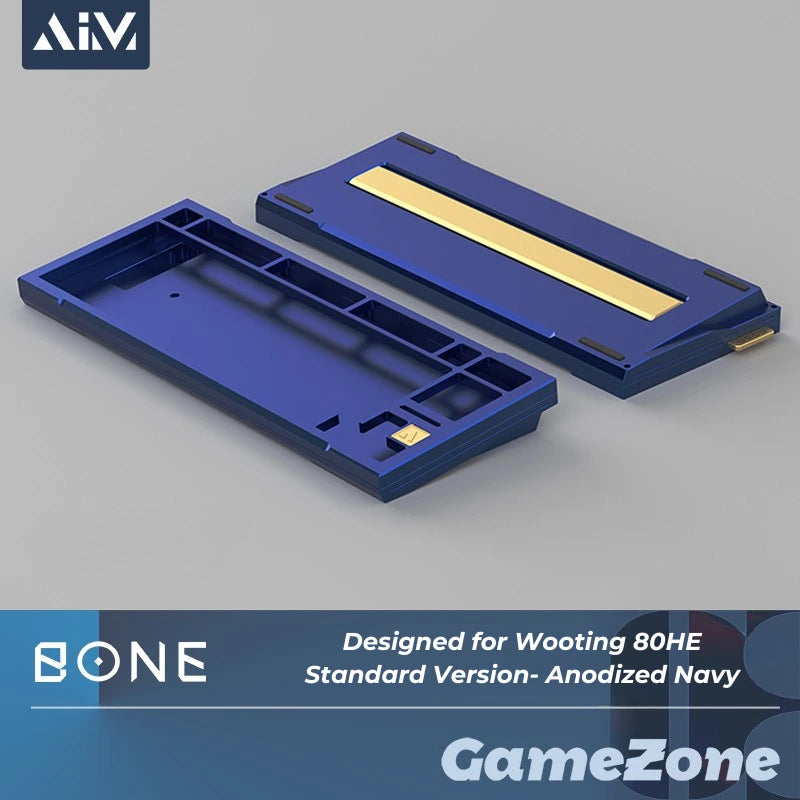 KeyboardMan X GameZone Bone 80 Aluminum Case For Wooting 80HE