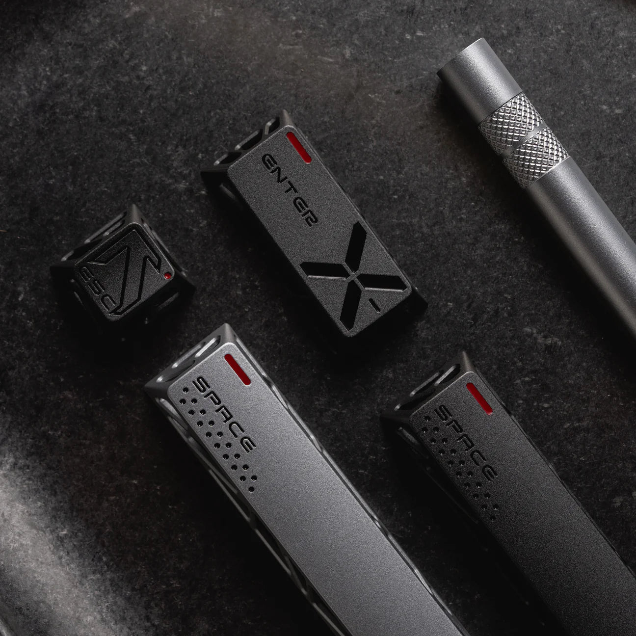 Frontier Metal Hollow Star Artisan Keycap Set