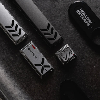 Frontier Metal Hollow Star Artisan Keycap Set