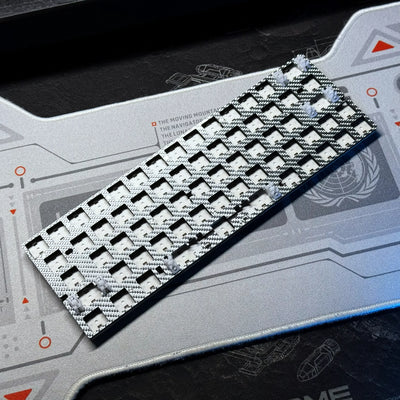 Everglide Su66 Max PCB Module Silver Carbon Fibre