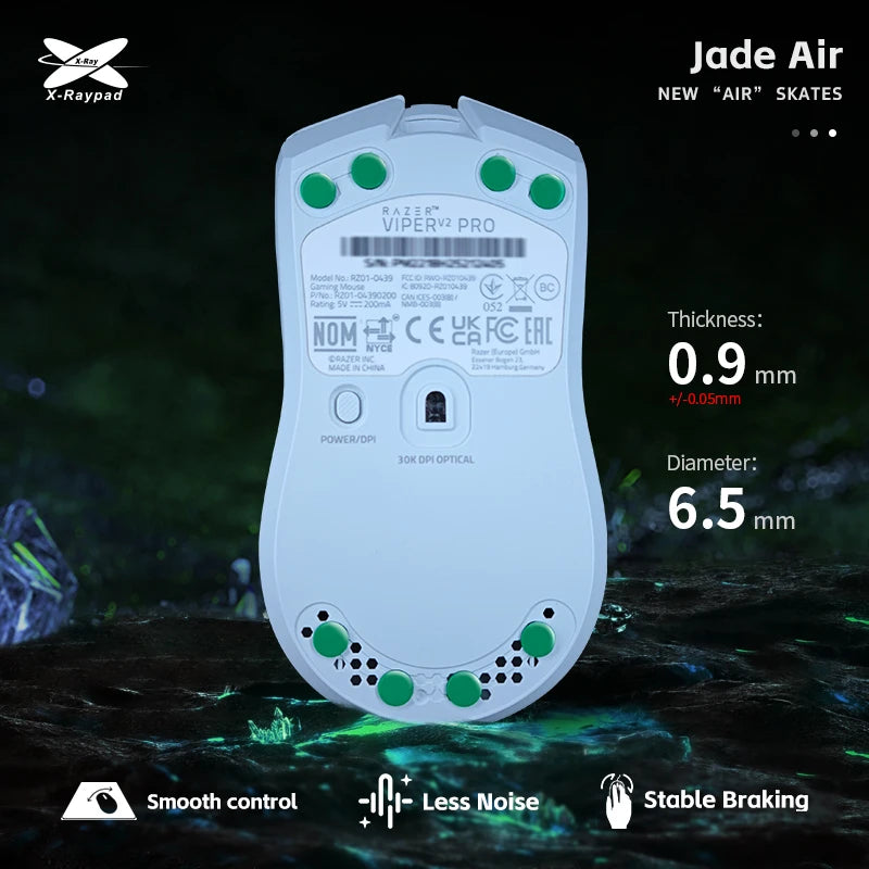 Jade Air Mouse Skates Universal D6.5 Dots