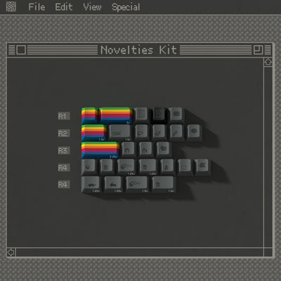 PBTfans 1984 Dark Keycap Set- Novelties