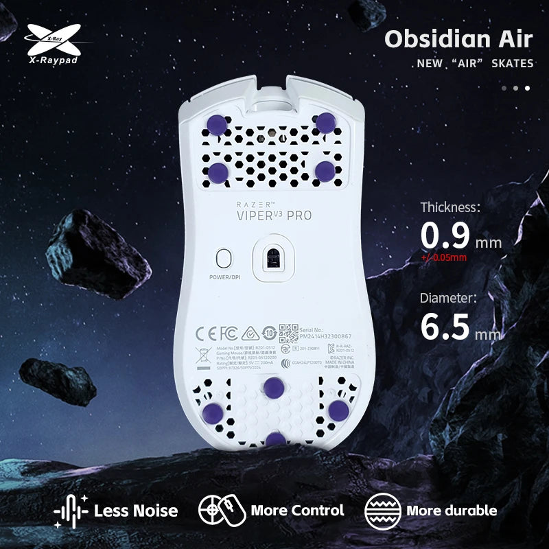 Obsidian Air Skates for Universal Dots D6.5mm