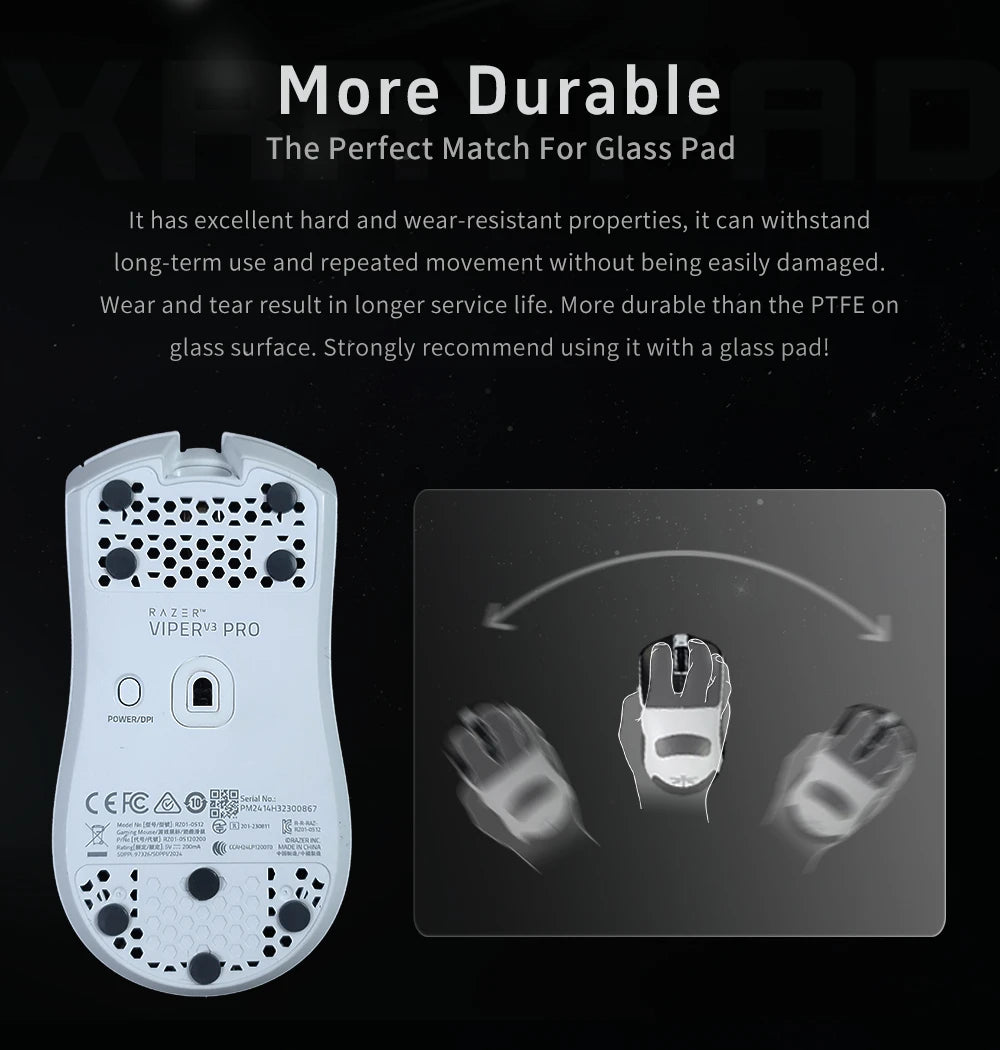 Xraypad Obsidian Pro AIR Mouse Skates Universal Dot