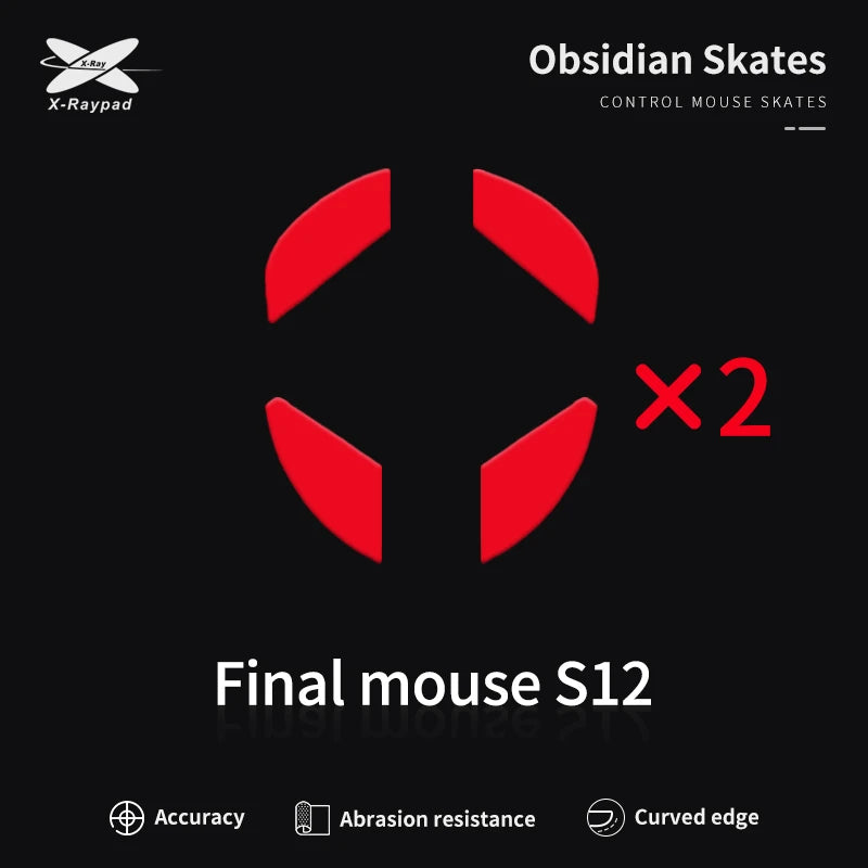 Obsidian Mouse Skates For Finalmouse S12/UL2/ULX