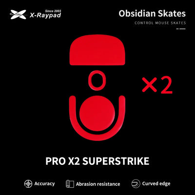 Obsidian Mouse Skates For G Pro X Superlight 2/X2 Superstrike