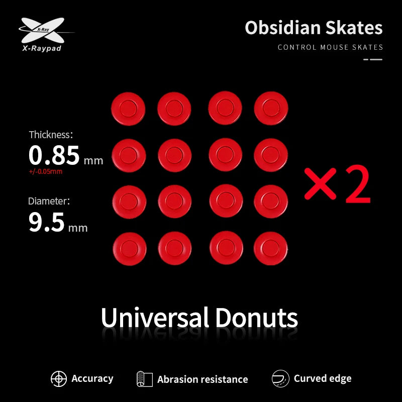 Obsidian Universal Donuts Mouse Skates
