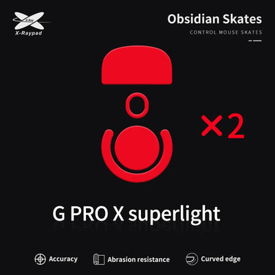 Obsidian Mouse Skates For G Pro X Superlight