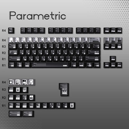 Parametric Metallic Coating Keycaps Set