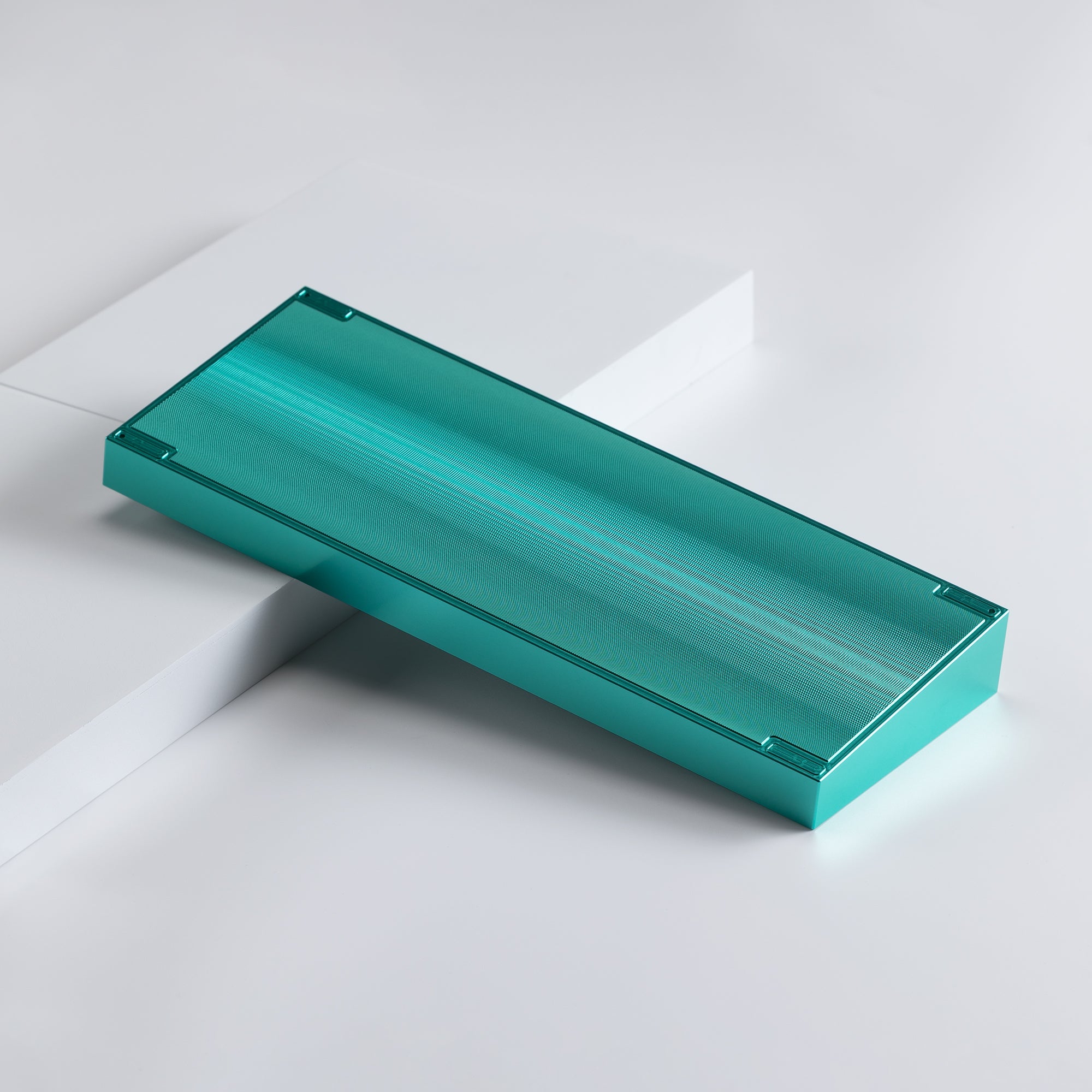 Tofu Redux V2 Raw Anodized Teal with Texture