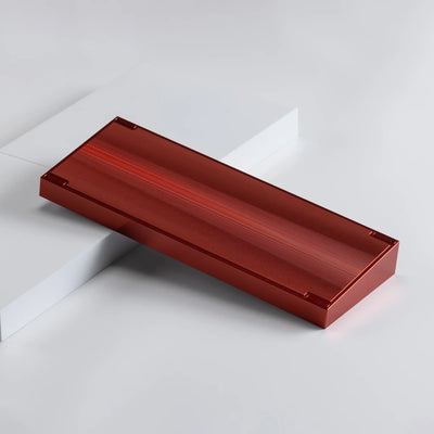 Tofu Redux V2 Raw Anodized Burgundy with Texture