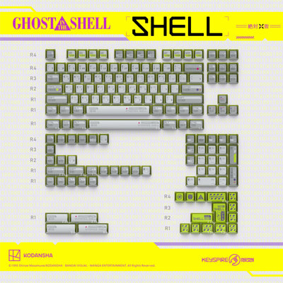 Keytok Ghost in the Shell Keycaps-Shell