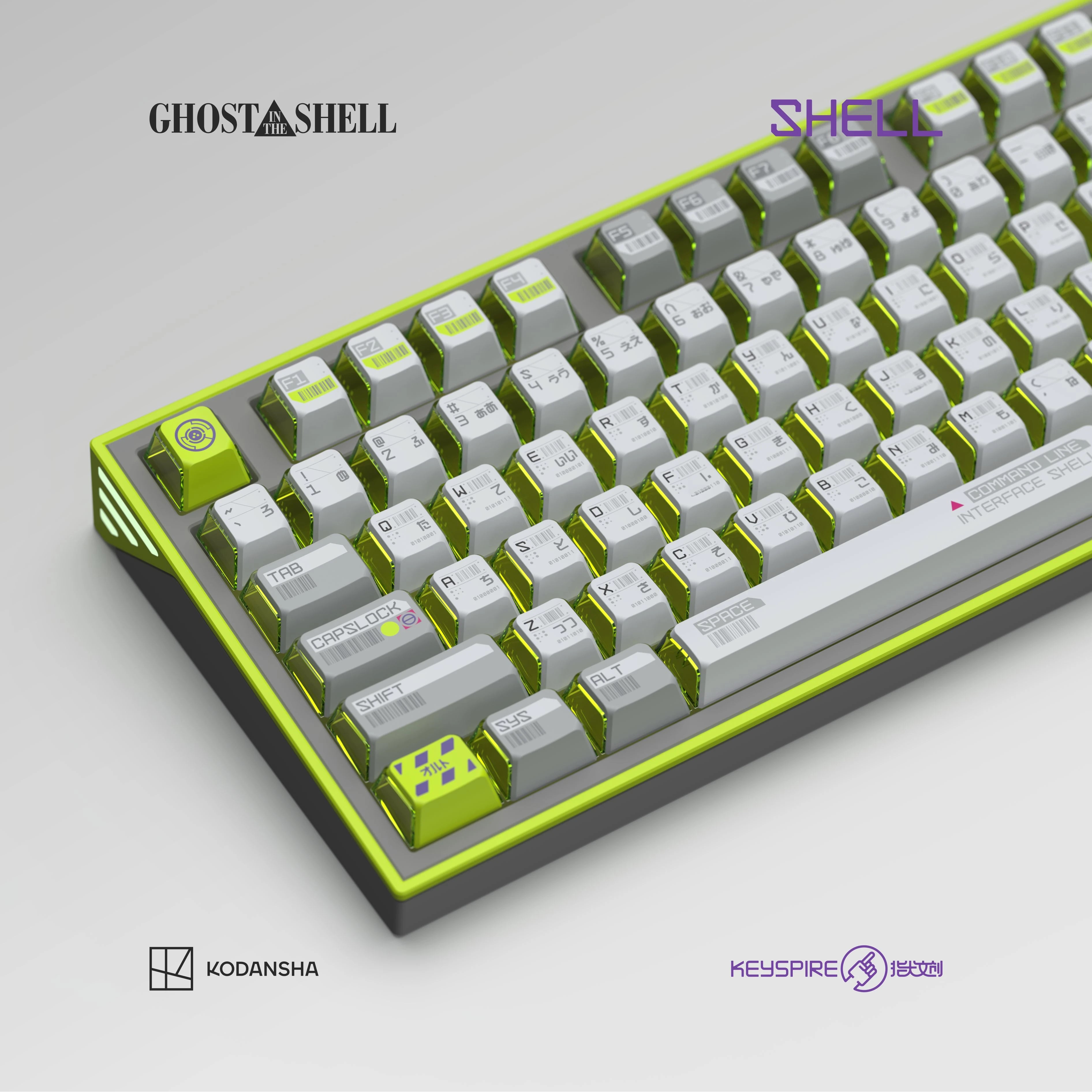 Keytok Ghost in the Shell Keycaps-Shell