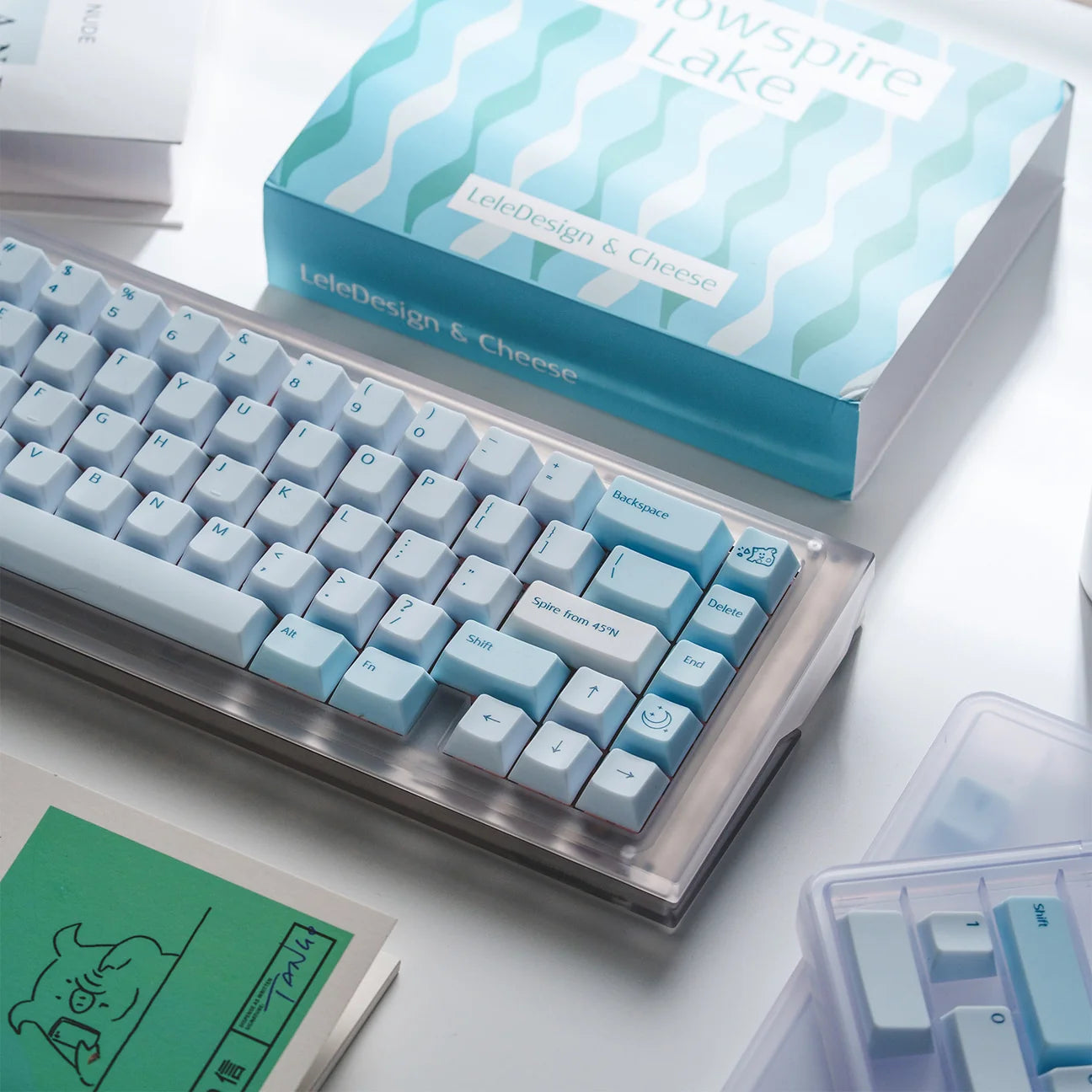 Lelelab SnowSpire Lake Keycaps