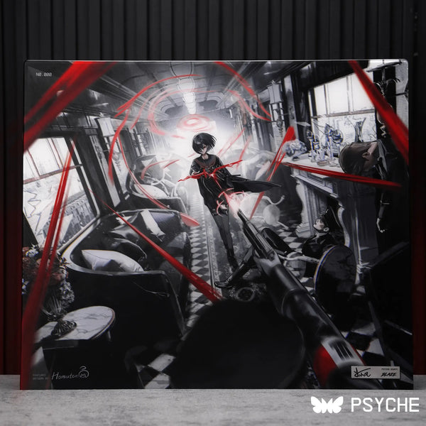 PSYCHE GEAR SPD-01 BLAZE Glass Mousepad