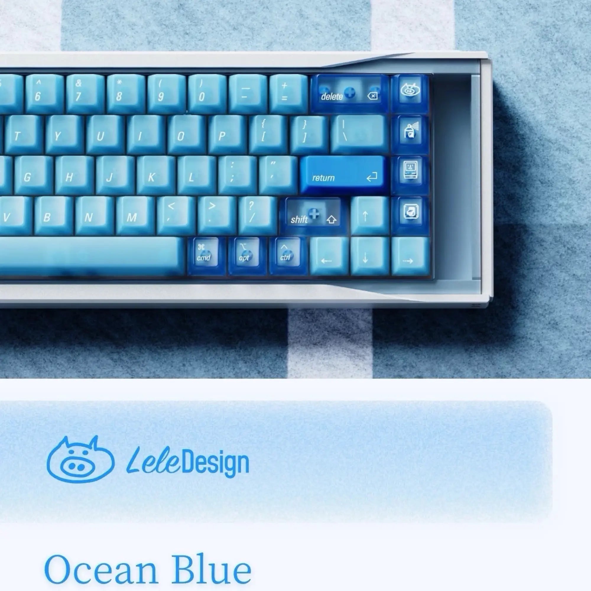 Lelelab Ocean Blue Keycap Set