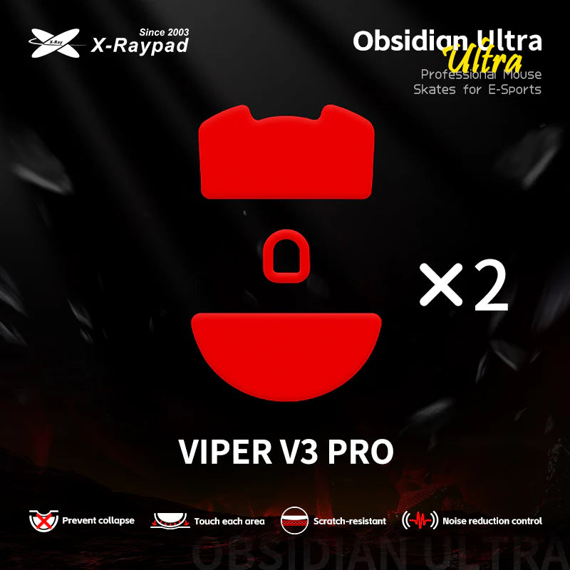 Obsidian Ultra Mouse Skates for Razer V3 Pro