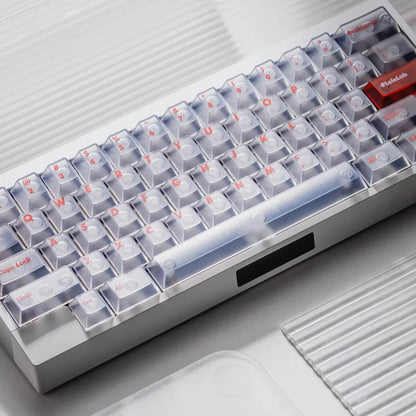 LeleLab Supsup SuperX White Transparent Keycap Set