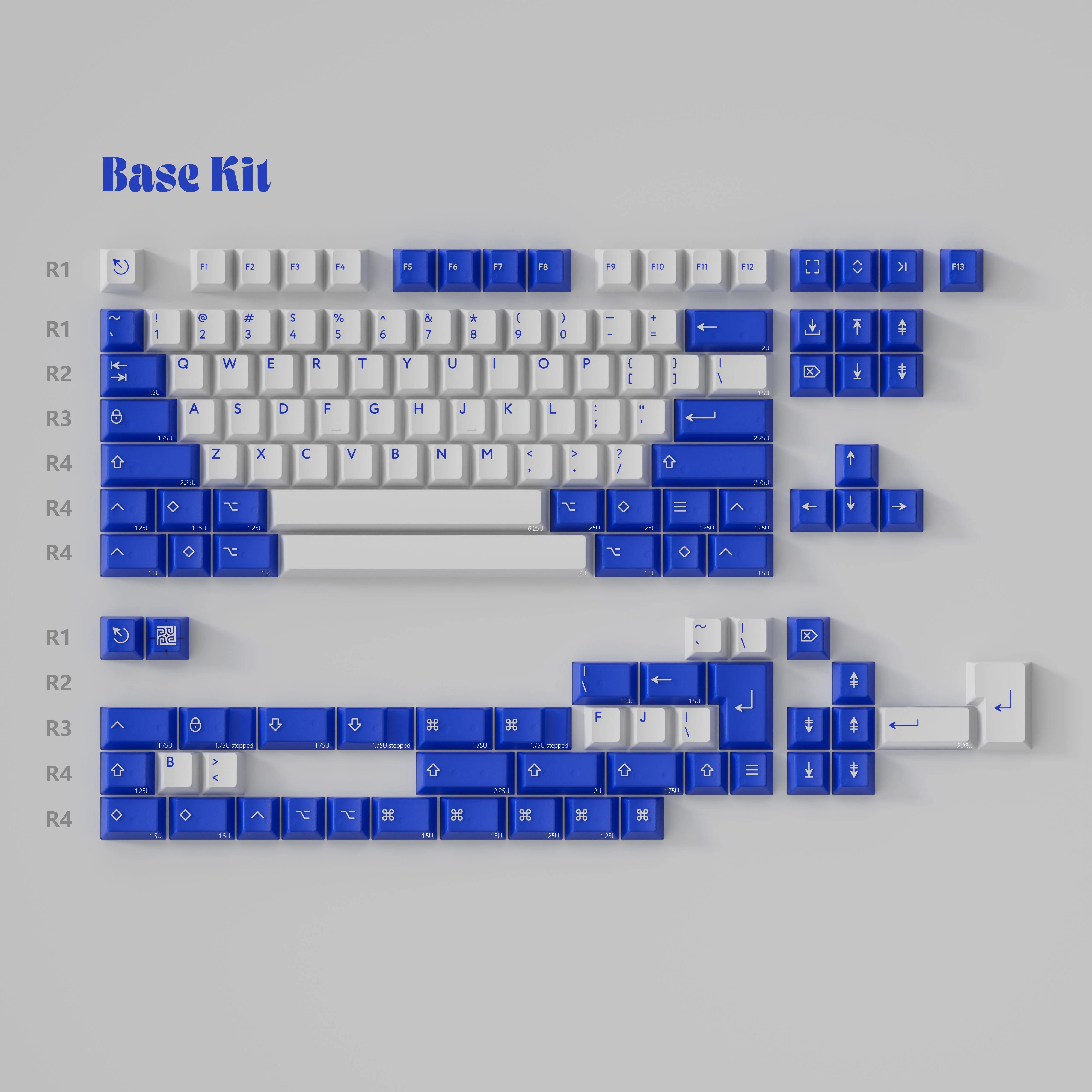 PBTfans Klein Blue Keycap Set- Base