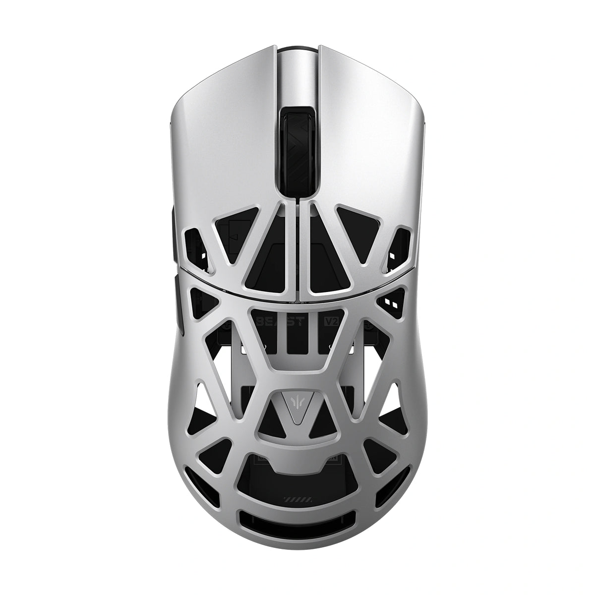 WLmouse Beast X V2 TheShy Silver – top view 