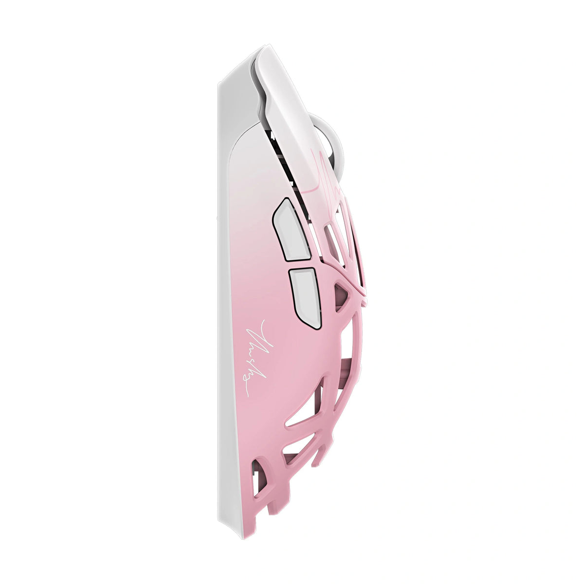 WLmouse Beast X V2 TheShy White / Pink – side view 