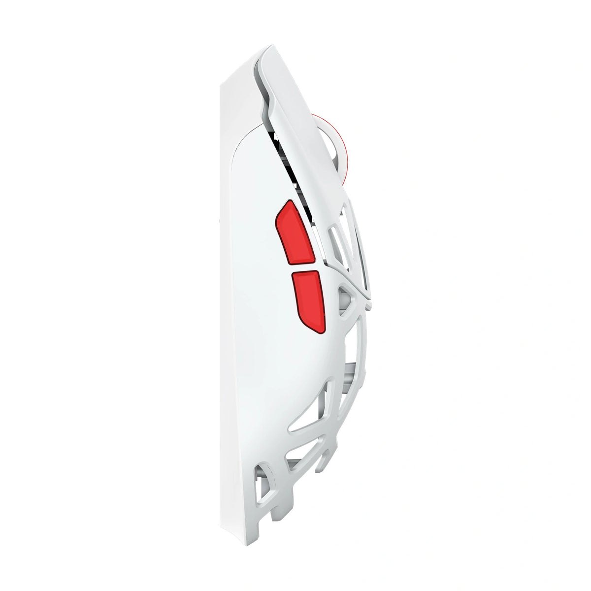 WLmouse Beast X V2 TheShy White / Red – side view 