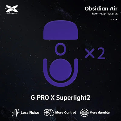 X-raypad Obsidian Air Mouse Skates for GPX Superlight 2