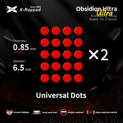 X-raypad Obsidian Ultra D6.5mm Universal Dots