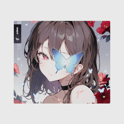 Yuki Aim x Pulsar Superglide3 Glass Mousepad