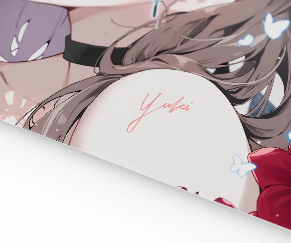Yuki Aim x Pulsar Superglide3 Glass Mousepad