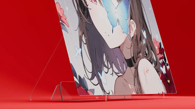 Yuki Aim x Pulsar Superglide3 Glass Mousepad